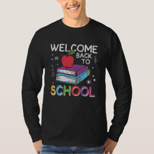 Welcome Back School First Grade Lehrer Kinder Crew T-Shirt