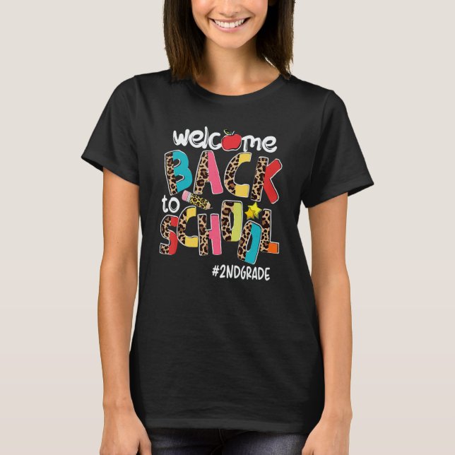 Welcome Back To School 2nd Grade Back To School T-Shirt (Vorderseite)
