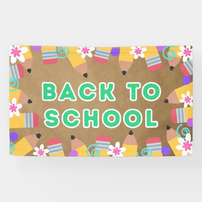 Welcome Back to School Classroom Poster Banner (Horizontal)
