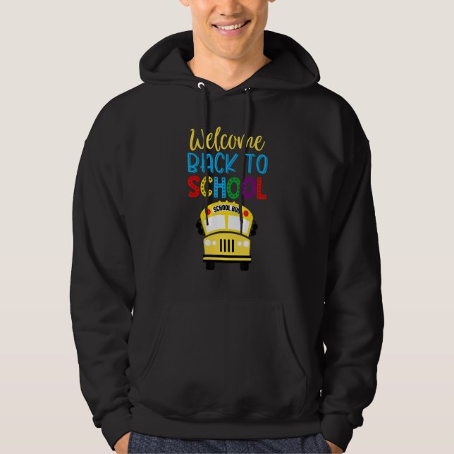 Welcome Back To School   Cute School Bus Driver Me Hoodie (Vorderseite)