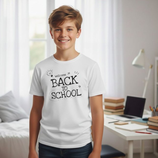 Welcome back to school, first day of school, back  T-Shirt (Von Creator hochgeladen)