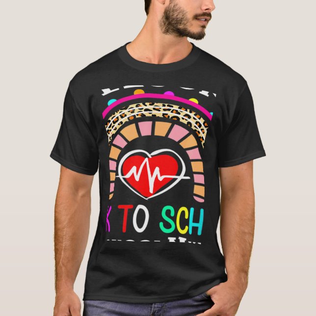 Welcome Back To School Nurse First Day Of School T-Shirt (Vorderseite)