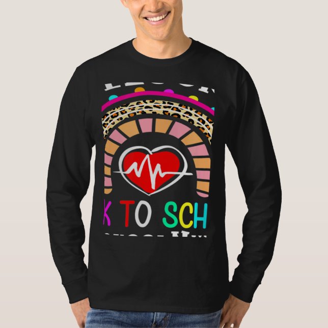 Welcome Back To School Nurse First Day Of School T-Shirt (Vorderseite)