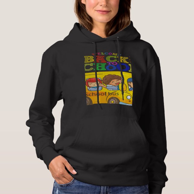 Welcome Back To School  School Bus Driver Mens Boy Hoodie (Vorderseite)