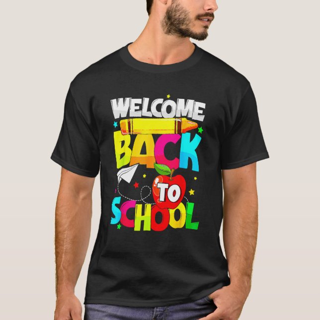 Welcome Back To School  Student Teacher Love Kid T-Shirt (Vorderseite)