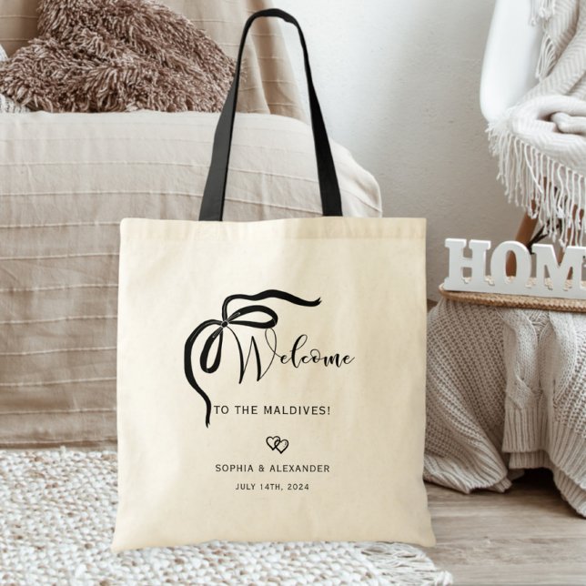 Welcome bag for destination wedding, ribbon tragetasche (Von Creator hochgeladen)