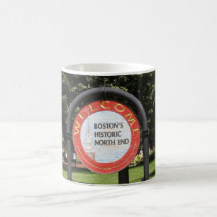 "Welcome Boston Historic North End" Kaffeetasse