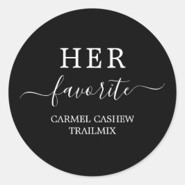 "Welcome Box Sticker- Ihr Favorite" Runder Aufkleber