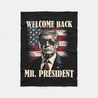 Welcome Byck Herr Präsident Donald Trump Sieg 2 Fleecedecke