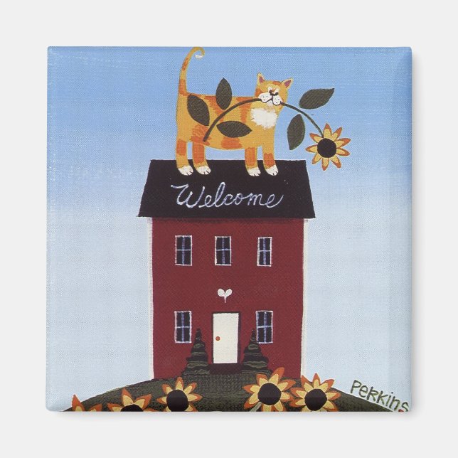 Welcome Cat Magnet (Vorne)