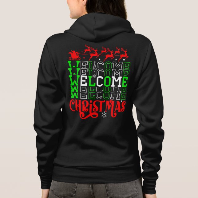 Welcome Christmas-84767 Hoodie (Rückseite)