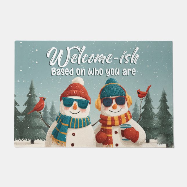 Welcome Christmas Doormat – Festive Holiday Welcom Fußmatte (Vorderseite)