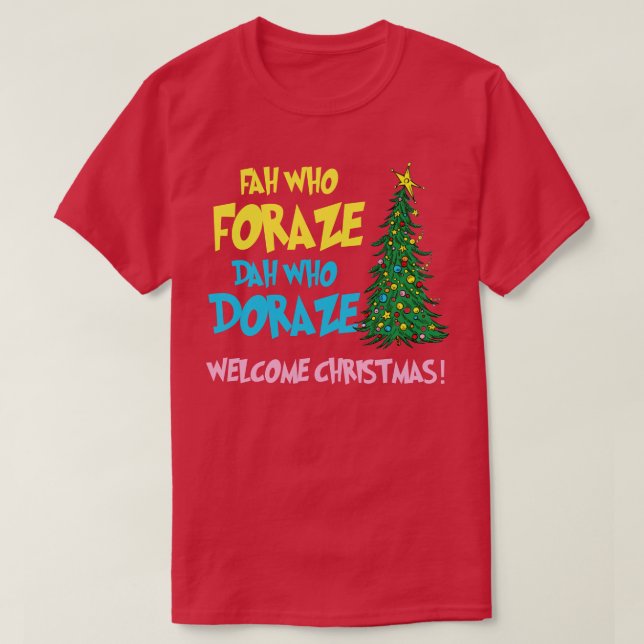 Welcome Christmas TShirt (Design vorne)