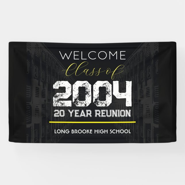 Welcome Class of 2004 20 Year High School Wiederse Banner (Horizontal)