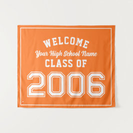 Welcome Class of 2006, 20 Year Reunion Decor Wandteppich