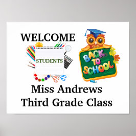 Welcome Custom-Klasse Poster