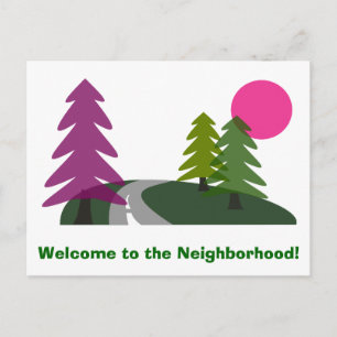 Welcome Custom Post Card Postkarte