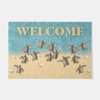 Welcome Cute Sea Turtle Fußmatte