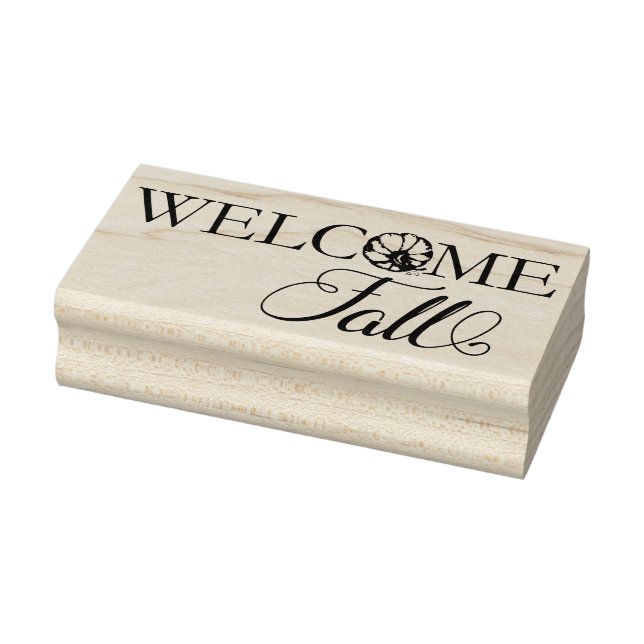 Welcome Fall Pumpkin Gummistempel (Stempel)