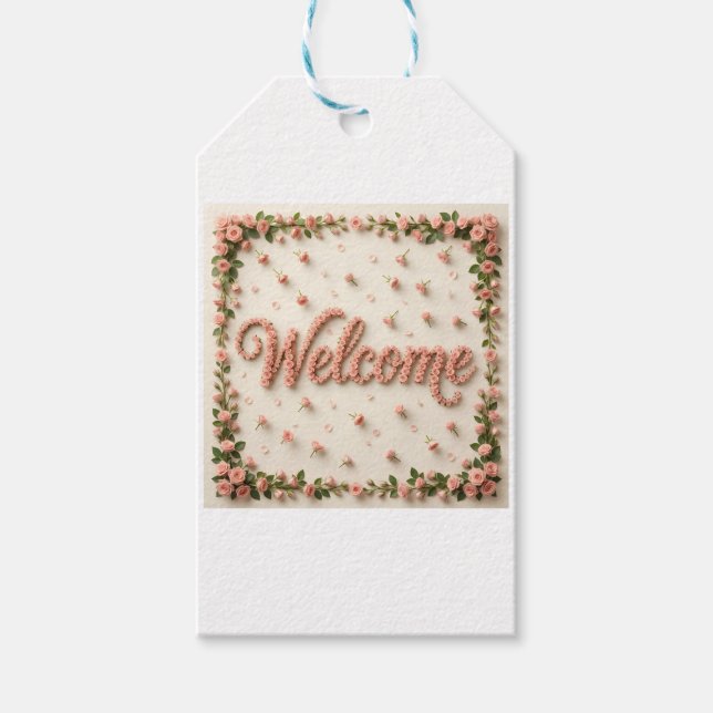Welcome Geschenkanhänger (Vorderseite)