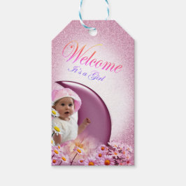 Welcome Girl Baby Dusche Geschenkanhänger