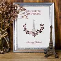 Welcome Guest Board Parisian Inspired Design
