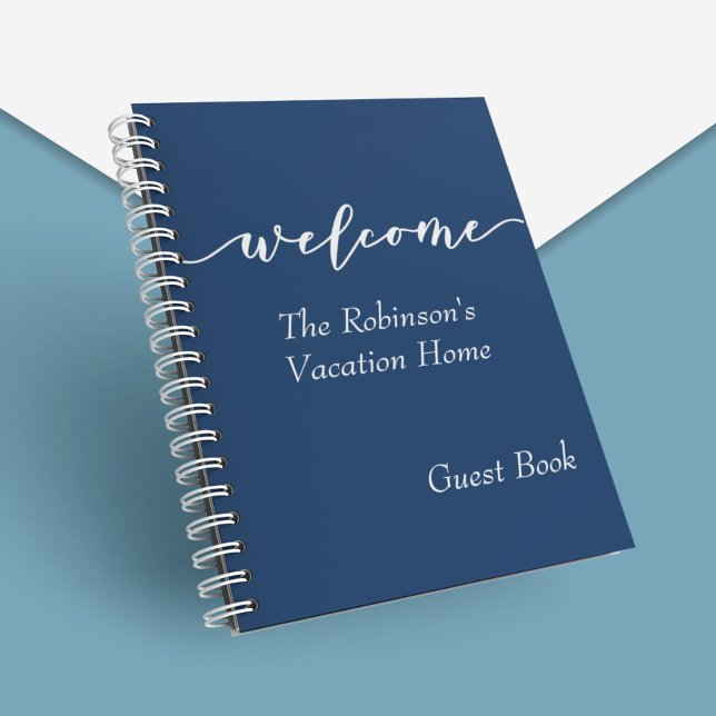 Welcome Holiday Vacation Zuhause Guest Book Anmeld Notizblock (Von Creator hochgeladen)