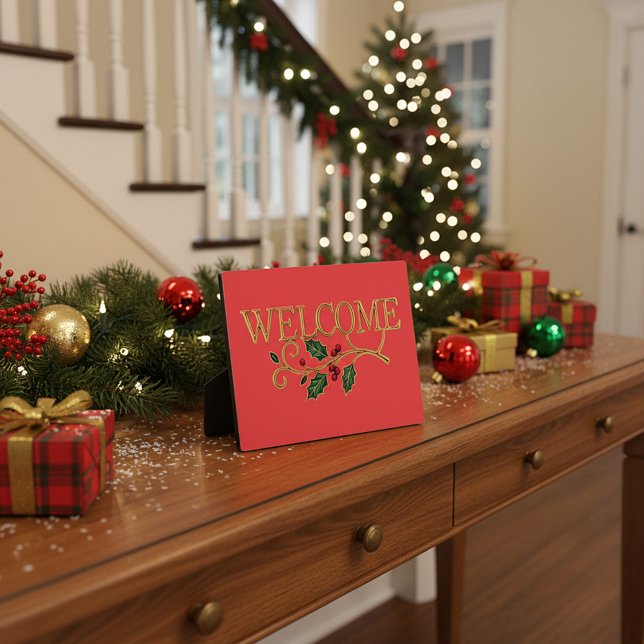 Welcome holly christmas guest  fotoplatte (Von Creator hochgeladen)