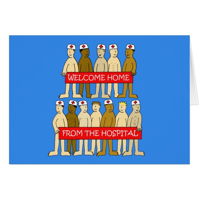 Welcome Home from Hospital Humor (Vorderseite (Horizontal))