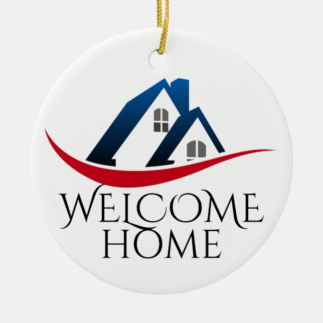 Welcome Home Keramik Ornament (Vorne)