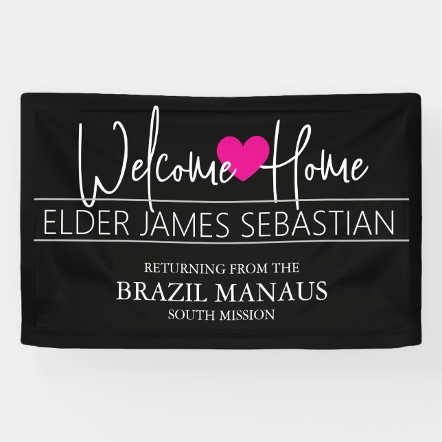 Welcome Home Missionary Banner (Horizontal)
