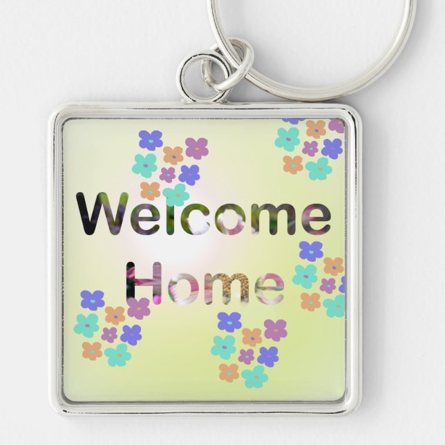 Welcome Home New Home Housewarming  Schlüsselanhänger (Vorne)