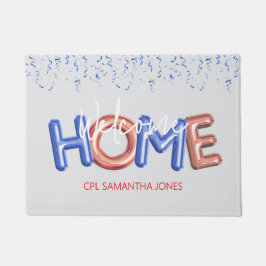 Welcome Home Patriotic Military Hero Party Fußmatte