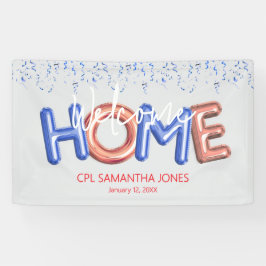 Welcome Home Patriotic Military Hero Party Poster Banner