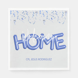 Welcome Home Patriotic Military Hero Party Serviette