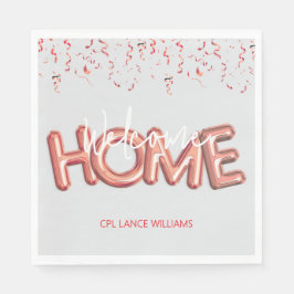 Welcome Home Patriotic Military Hero Party Serviette