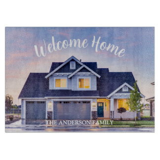 Welcome Home Personalized Keepsake Schneidebrett