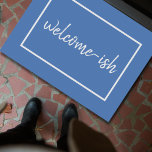 "Welcome-ish" Funny Introvertiert Antisocial Door  Fußmatte<br><div class="desc">Es ist lustig,  weil es wahr ist. Du bist willkommen. Diese humorvolle Türmatte ist für Introvertierte,  sozial und sozial Unbehagliche,  die Gäste mit ein wenig Zögern und vielleicht sogar etwas Angst empfangen. Einfache,  elegante Schrift-Typografie auf einem schieferblauen Hintergrund. Unerwartet,  sonderbar und nur ein wenig sarkastisch.</div>
