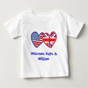 Welcome Kate & William/ Royal Wedding Baby T-shirt