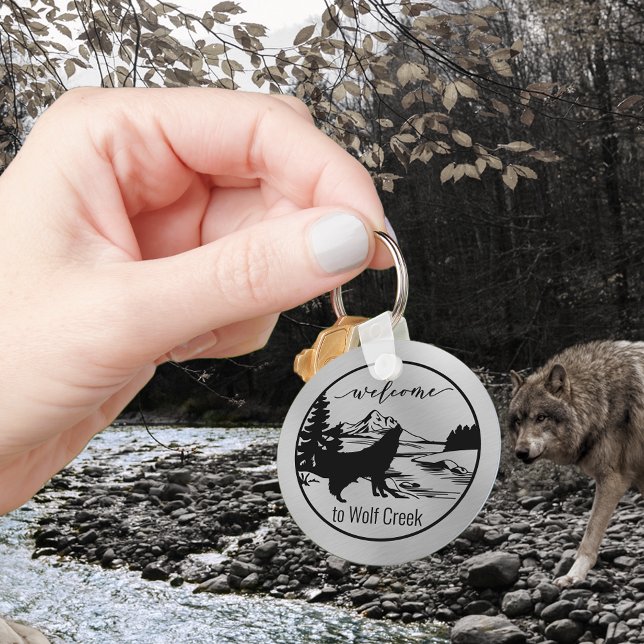 Welcome Lake Rental Property Cabin Vacation Schlüsselanhänger (Von Creator hochgeladen)