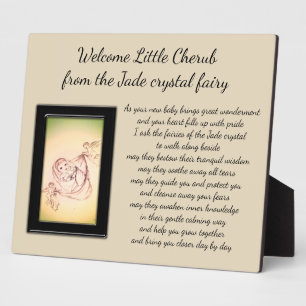 Welcome Little Cherub Fotoplatte