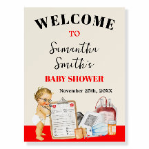 Welcome Little Doctor Baby Dusche