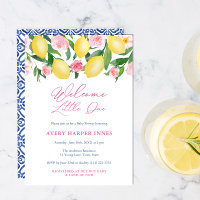 Welcome Little One Capri Lemons Girl Baby Dusche