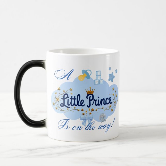 "Welcome Little Prince" Magic Heat-Reveal-Tasse Verwandlungstasse (Links)