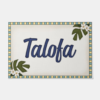 Welcome Mat ~ Talofa ~ Samoa Fußmatte