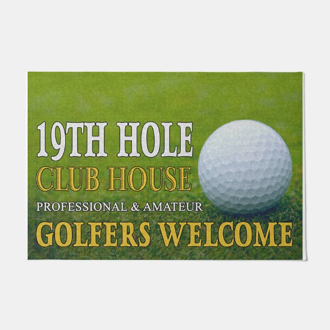 Welcome Professional & Amateur Golfers Fußmatte (Vorderseite)