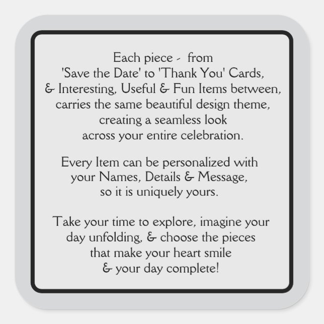 Welcome Pt 2 Quadratischer Aufkleber (Vorderseite)