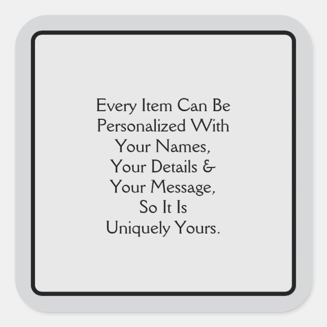 Welcome Pt 4 Quadratischer Aufkleber (Vorderseite)