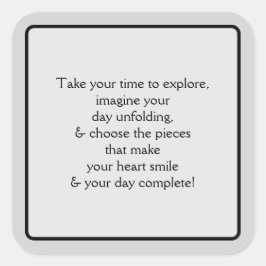 Welcome Pt 5 Quadratischer Aufkleber