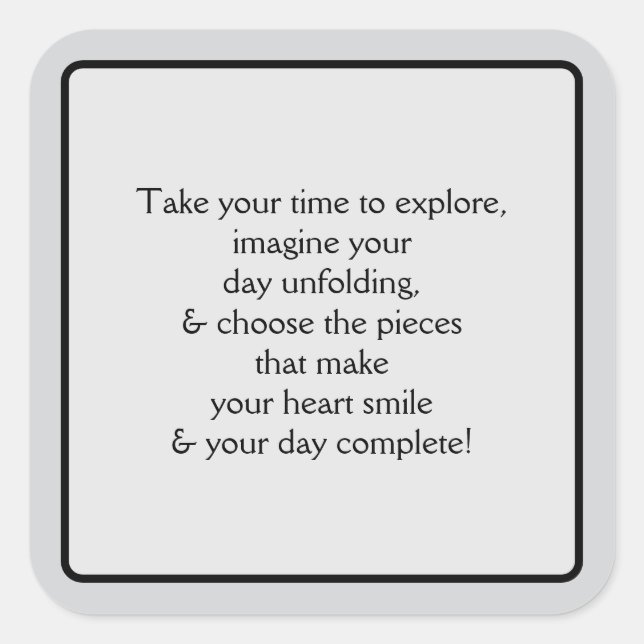 Welcome Pt 5 Quadratischer Aufkleber (Vorderseite)